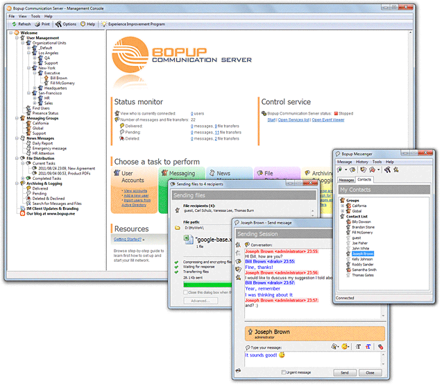 Bopup IM Suite 5.1.0 software screenshot