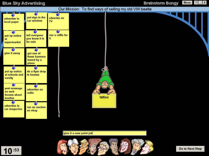 Brainstorm Bungy 1.20 software screenshot