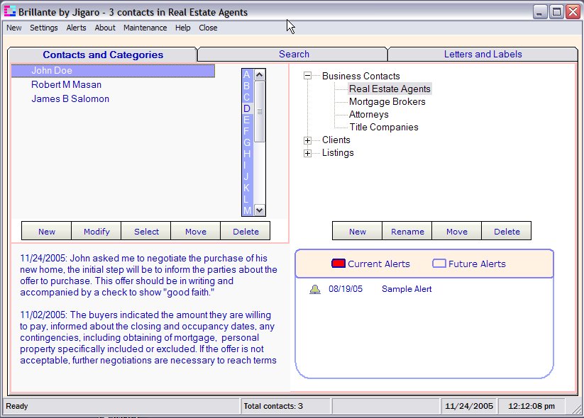 Brillante 2.0 software screenshot