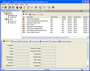 Bug Tracking/Defect Tracking 5 User 2.9.8 software screenshot