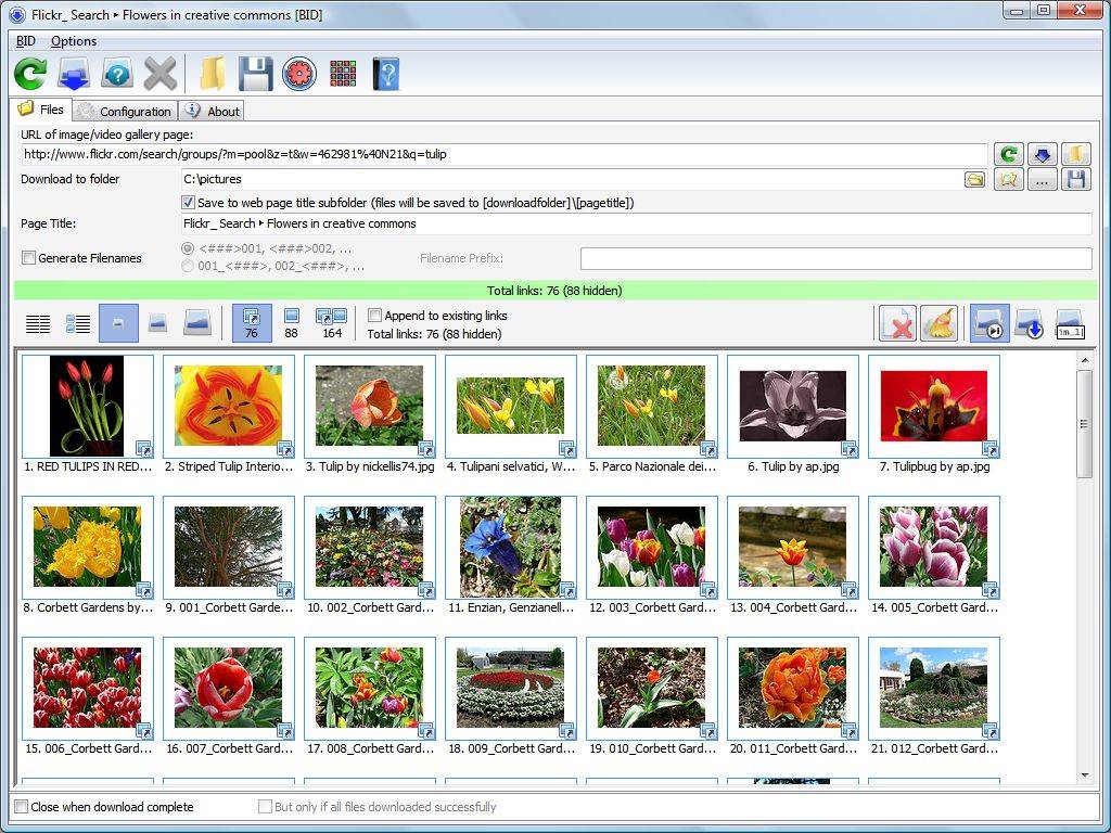 Bulk Image Downloader 5.7.0.0 software screenshot