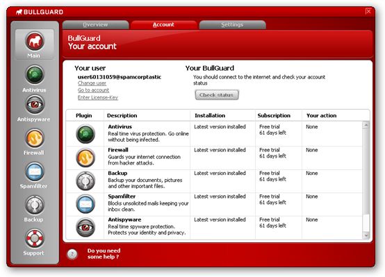 BullGuard Internet Security 17.0.328.1 software screenshot
