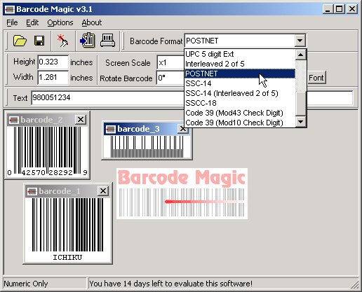 BulletProof Barcode Magic 3.1 software screenshot
