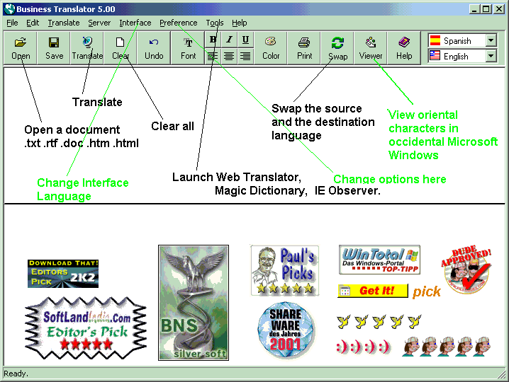 Business Translator 9.27.8007 software screenshot