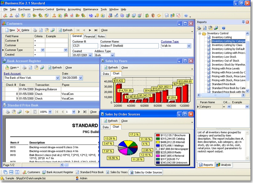 Business2Go Standard 2.12 software screenshot
