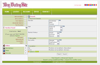 Buy Dating Site - Singles Software 7.3 software screenshot