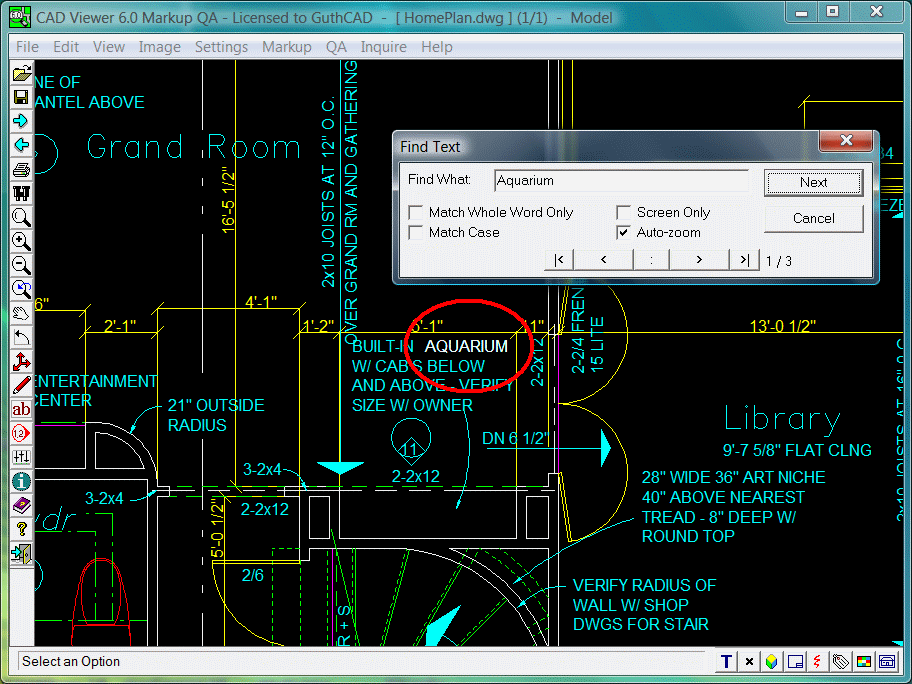 CAD Viewer 2017 A.01 software screenshot