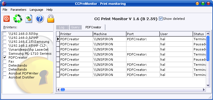 CC Print Monitor 1.7 software screenshot