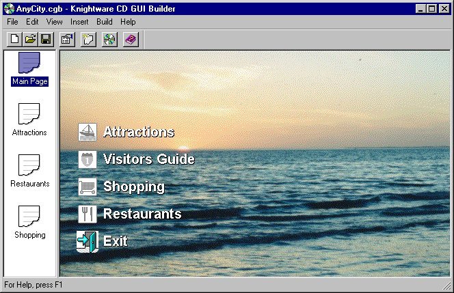 CD GUI Builder 1.0 software screenshot