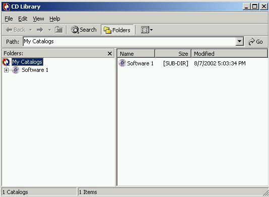 CD Library 1.4 software screenshot