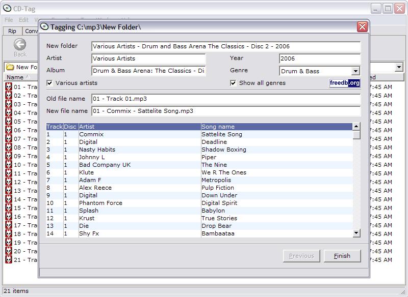 CD-Tag 2.26 software screenshot