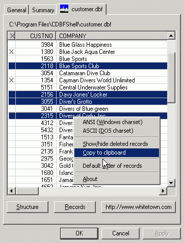 CDBF Shell 1.11 software screenshot