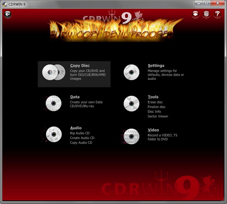 CDRWIN 10.0.14.106 software screenshot