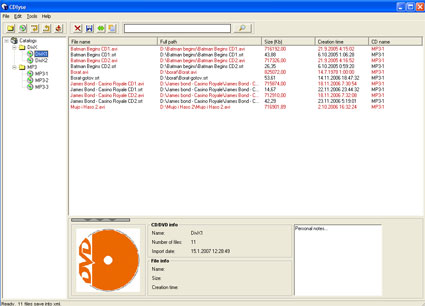 CDlyse 1.3 software screenshot