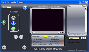CEREMU Media Browser 2.0 software screenshot