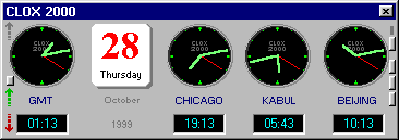 CLOX 2000 7.2 software screenshot