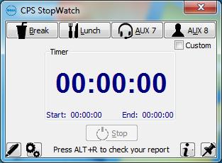 CPS StopWatch 2.10 software screenshot