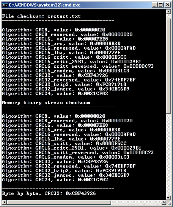 CRC .NET control 14.0.0.0 software screenshot