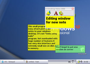 CS Desktop Notes 3.6 software screenshot