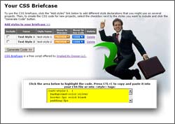 CSS Briefcase 1.5 software screenshot