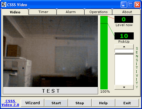 CSSS Video 2.2 software screenshot