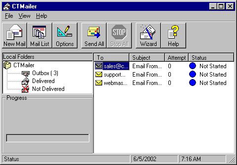 CTMailer 2.20 software screenshot