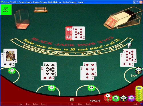 CVBasic Blackjack 1.0 software screenshot