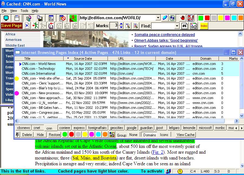 Cache and Save 4.2 software screenshot