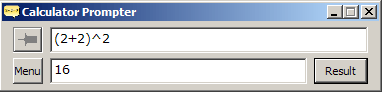 Calculator Prompter 2.7 software screenshot