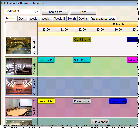Calendar Browser 7 software screenshot