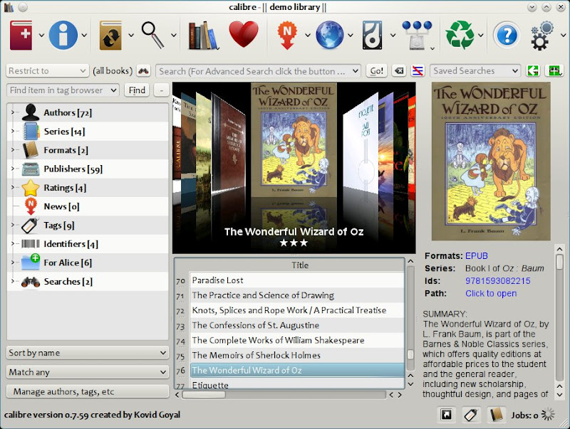 Calibre 3.4.0 software screenshot