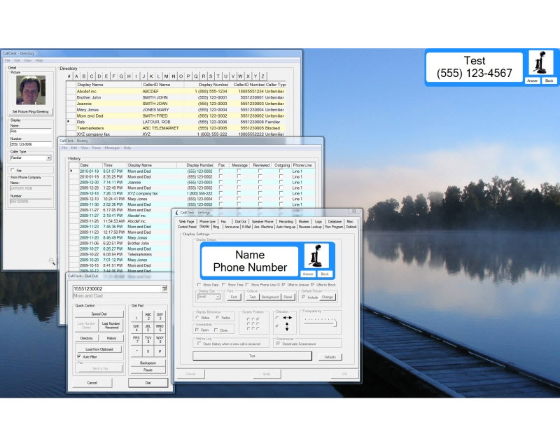 CallClerk 5.8.8 software screenshot