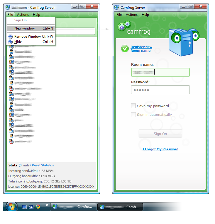 Camfrog Video Chat Room Server 6.2.24 software screenshot