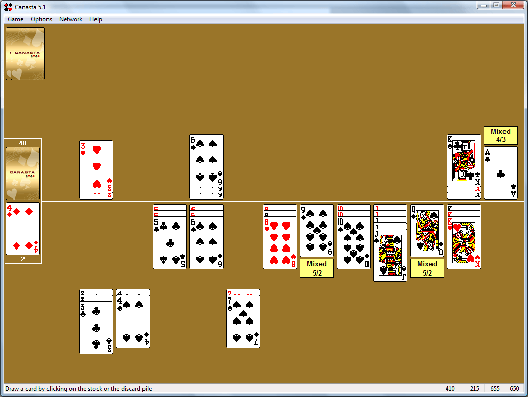 Canasta for Windows 5.2.1 software screenshot