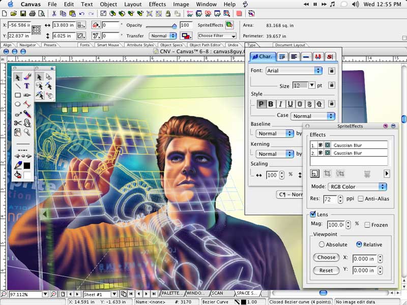 Canvas Professional Edition 9.0.4 software screenshot