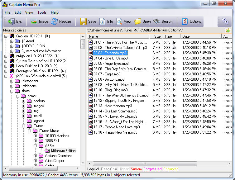 Captain Nemo Pro 5.41 software screenshot