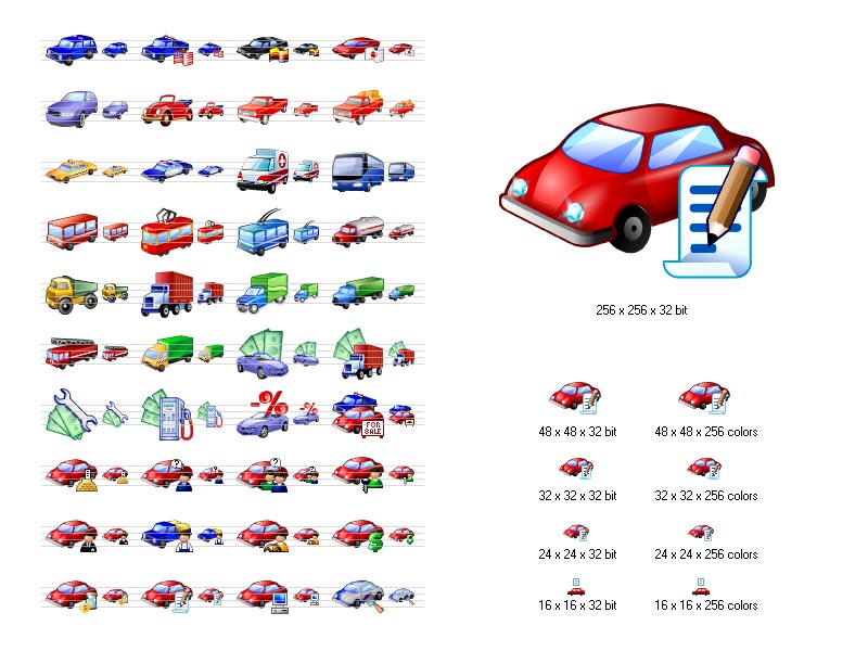 Car Icon Library 3.10 software screenshot