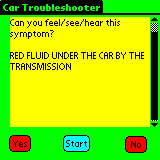 Car Troubleshooter (Palm OS) 1.0 software screenshot