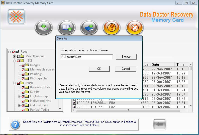 Card Recovery Software 3.0.1.5 software screenshot