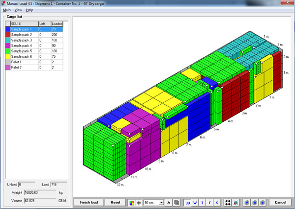 Cargo Optimizer Professional 4.35.2 software screenshot