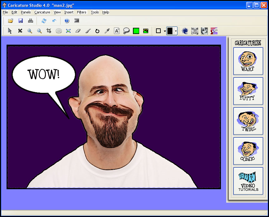 Caricature Studio 2.0 software screenshot