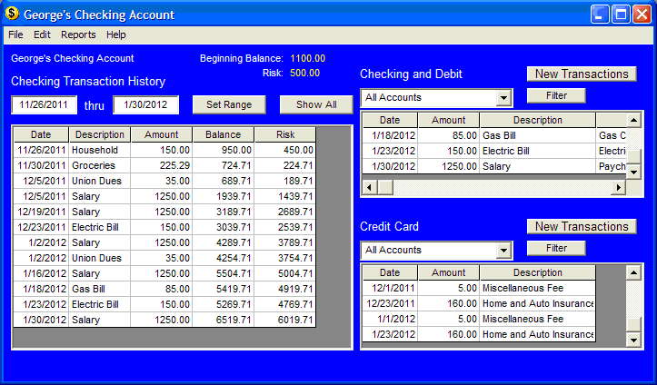 Cash Flow 1.0 software screenshot
