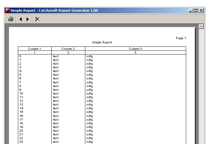 Catchysoft Report Generator 1.00.03 software screenshot