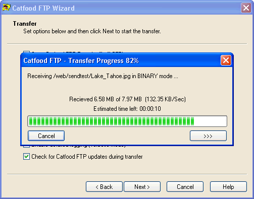 Catfood FTP Wizard 3.02.0005 software screenshot