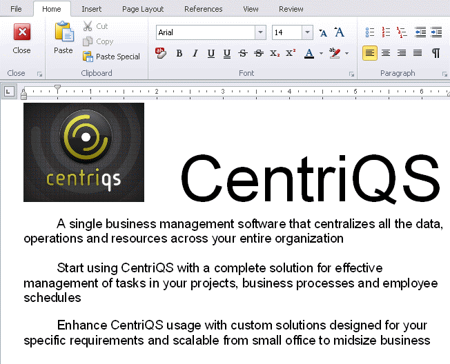 CentriQS 2.1.997.40823 software screenshot