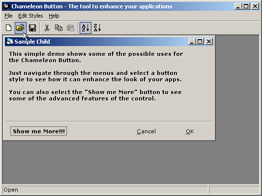 Chameleon Button 2.1.6 software screenshot
