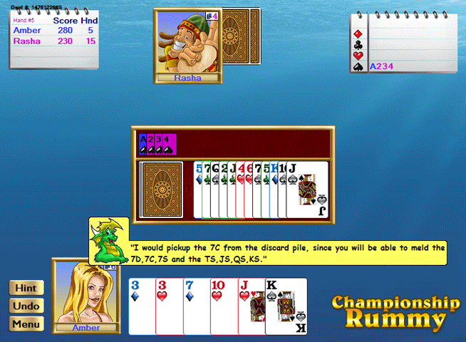 Championship Rummy All-Stars for Windows 7.40 software screenshot