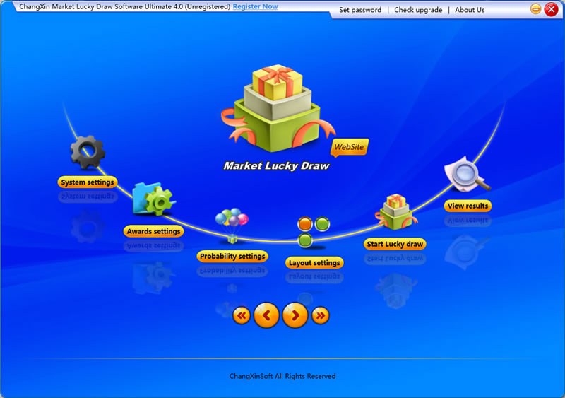 ChangXin Market Lucky Draw Software Ultimate 4.0 software screenshot