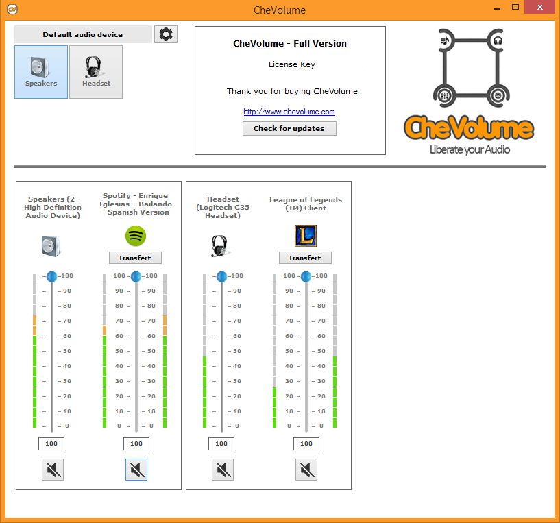 CheVolume 5.0.0.0 software screenshot