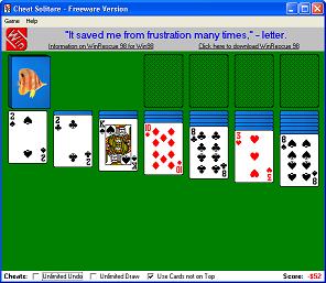 Cheat Solitare 1.06 software screenshot